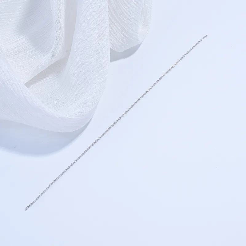 1 Piece Polished 925 Sterling Silver Rhodium Plated Chain Extension Chain Chain display picture 8