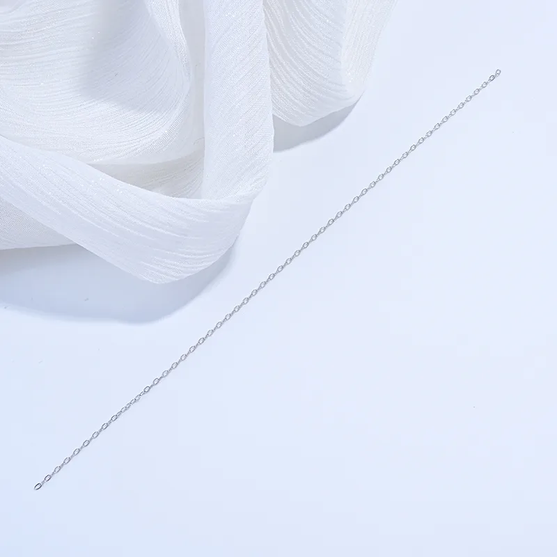 1 Piece Polished 925 Sterling Silver Rhodium Plated Chain Extension Chain Chain display picture 9