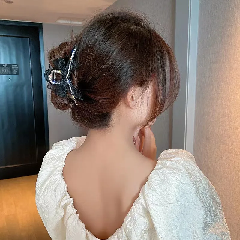 Mujeres Nudo De Lazo Elegante Señora Plástico/resina Garras De Pelo display picture 1