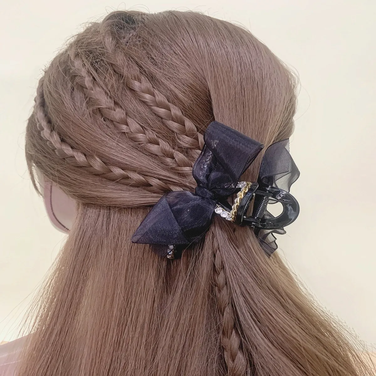 Mujeres Nudo De Lazo Elegante Señora Plástico/resina Garras De Pelo display picture 5