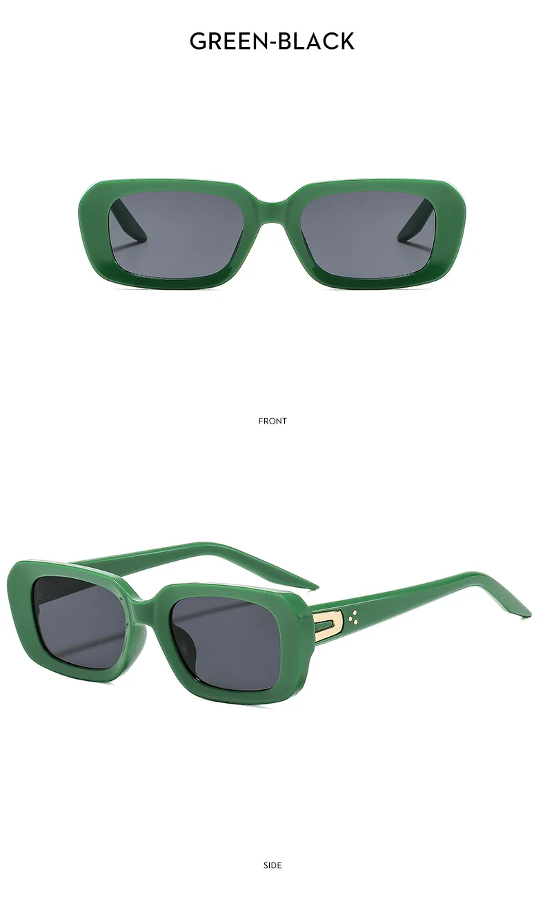 Square Casual Modern Style Letter Ac Gradient Tinted Lenses Full Frame Women's Sunglasses display picture 6