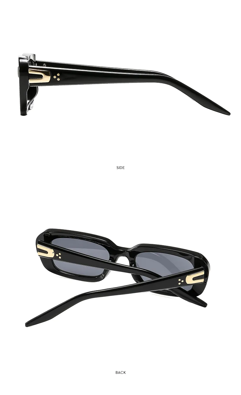 Square Casual Modern Style Letter Ac Gradient Tinted Lenses Full Frame Women's Sunglasses display picture 11