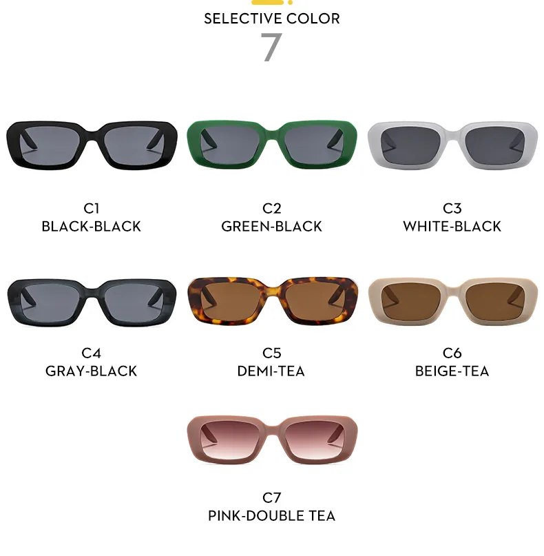 Carré Décontractée Style Moderne Lettre Ca Verres Teintés Dégradés Plein Cadre Femmes De Lunettes De Soleil display picture 7