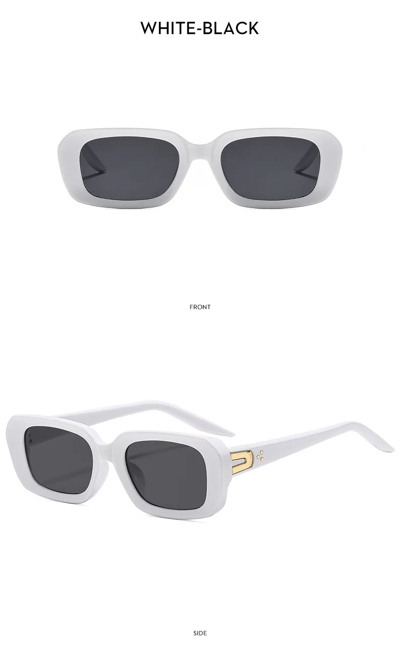 Square Casual Modern Style Letter Ac Gradient Tinted Lenses Full Frame Women's Sunglasses display picture 14