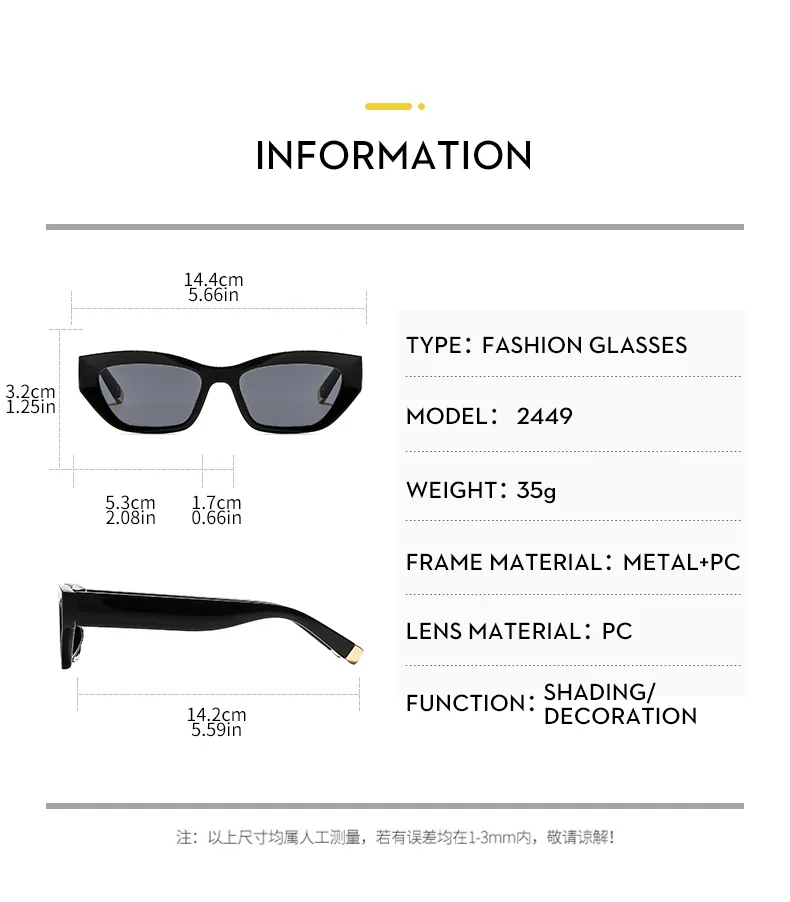 Cat Eye Casual Solid Color Ac Gradient Tinted Lenses Full Frame Women's Sunglasses display picture 5