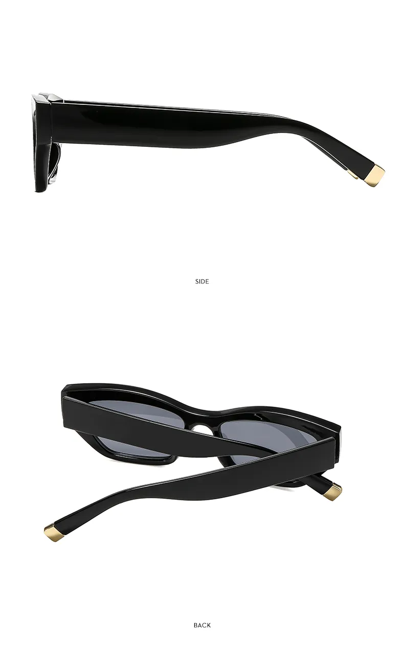 Cat Eye Casual Solid Color Ac Gradient Tinted Lenses Full Frame Women's Sunglasses display picture 4
