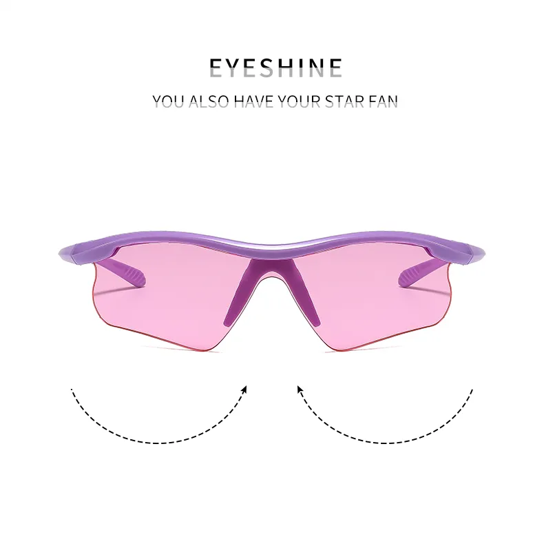 Biker Casual Solid Color Pc Gradient Tinted Lenses Half Frame Women's Sunglasses display picture 1