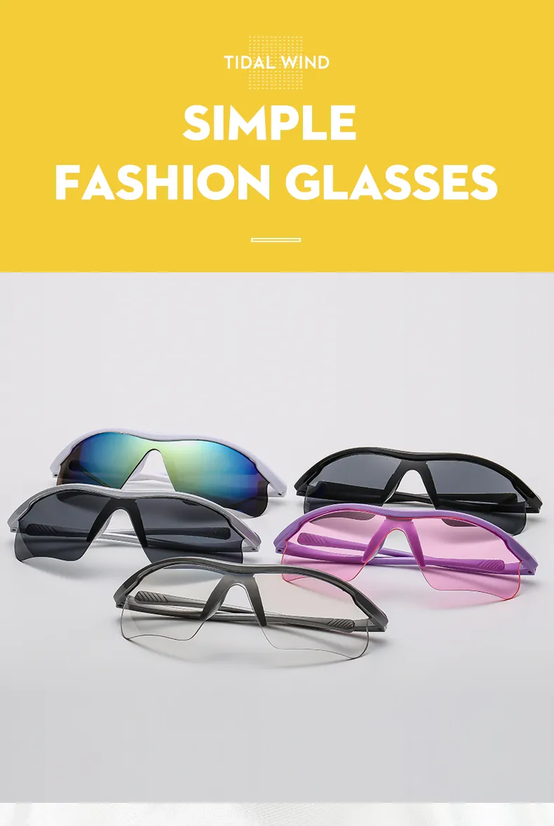 Biker Casual Solid Color Pc Gradient Tinted Lenses Half Frame Women's Sunglasses display picture 12