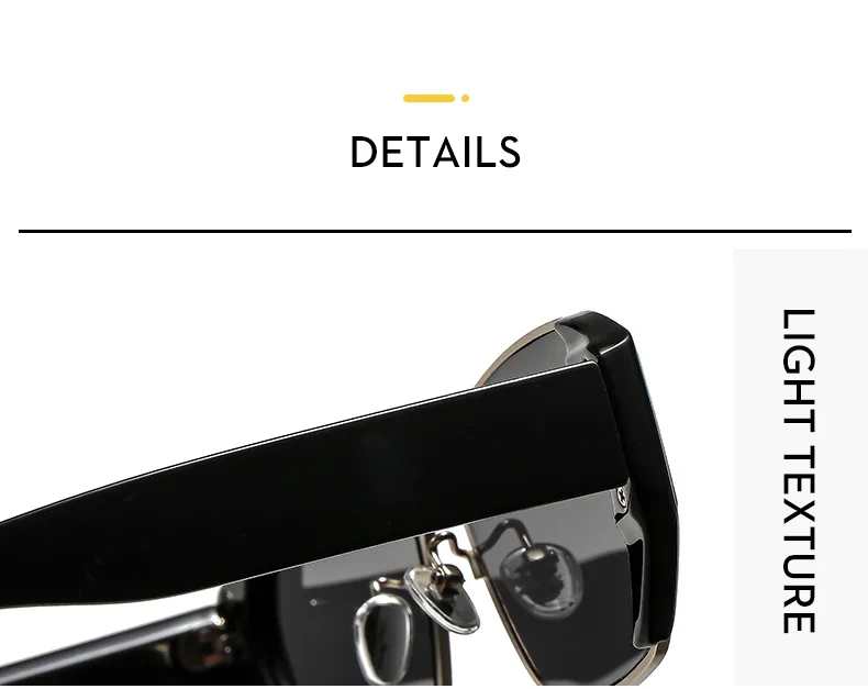 Square Casual Solid Color Ac Gradient Tinted Lenses Full Frame Women's Sunglasses display picture 3