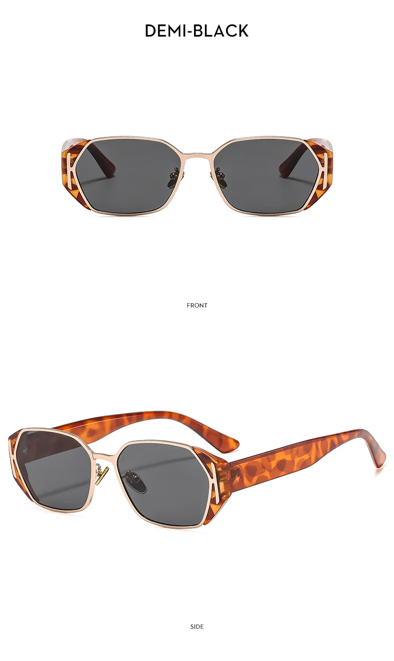 Square Casual Solid Color Ac Gradient Tinted Lenses Full Frame Women's Sunglasses display picture 2