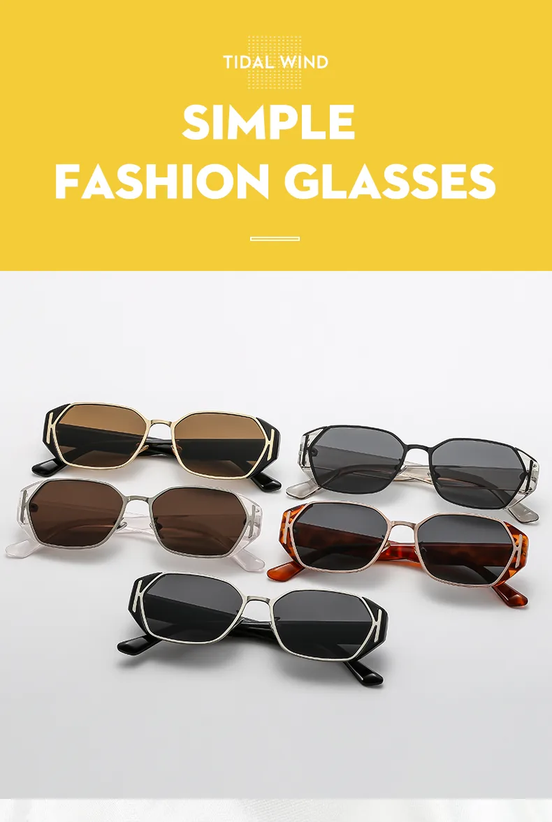 Cuadrado Casual Color Sólido C.A. Lentes Tintados Con Degradado Fotograma Completo Gafas De Sol Mujer display picture 13