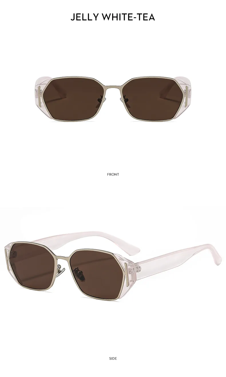 Square Casual Solid Color Ac Gradient Tinted Lenses Full Frame Women's Sunglasses display picture 12