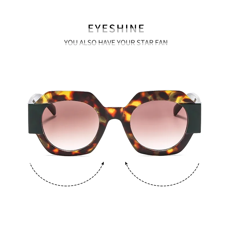 Polygone Décontractée Couleur Unie Ca Plein Cadre Femmes De Lunettes De Soleil display picture 2