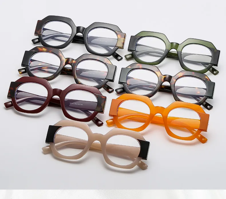 Polígono Casual Color Sólido C.A. Fotograma Completo Gafas De Sol Mujer display picture 21