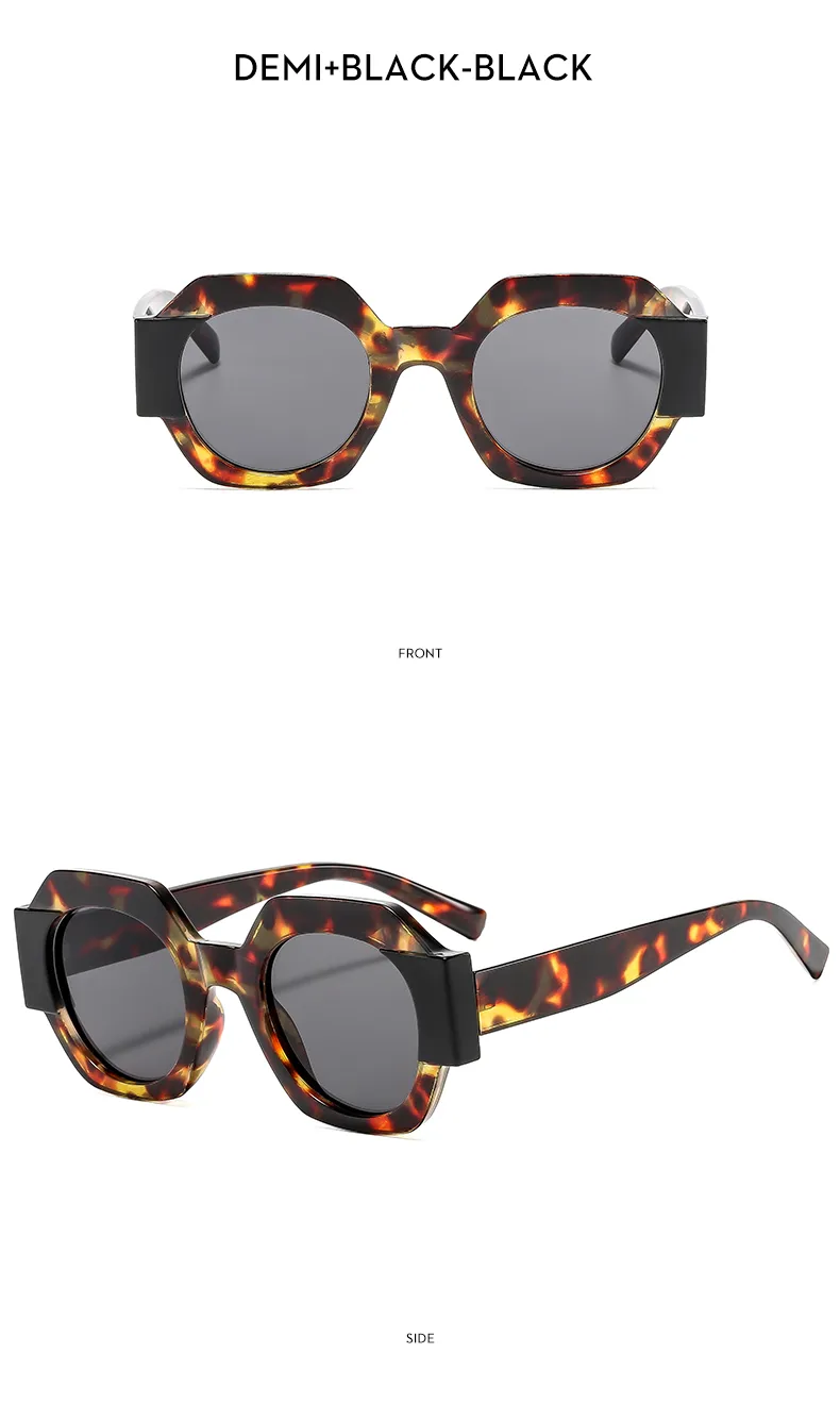 Polygone Décontractée Couleur Unie Ca Plein Cadre Femmes De Lunettes De Soleil display picture 18