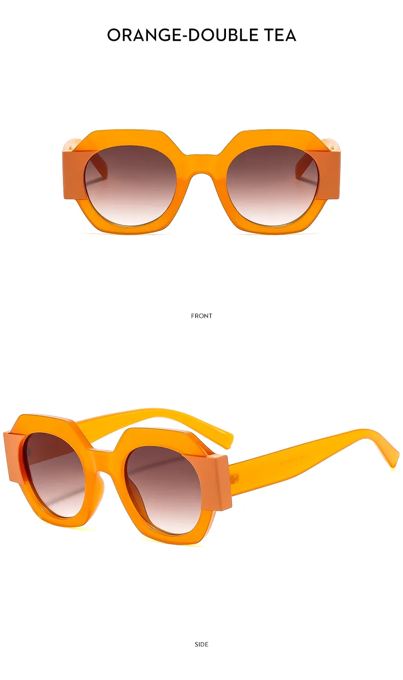 Polygon Casual Solid Color Ac Full Frame Women's Sunglasses display picture 10