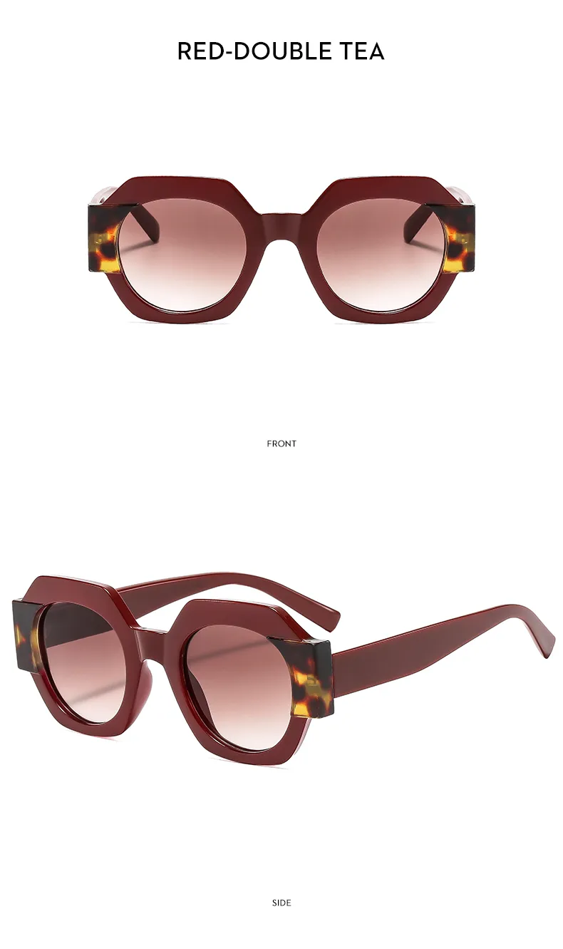 Polygon Casual Solid Color Ac Full Frame Women's Sunglasses display picture 15