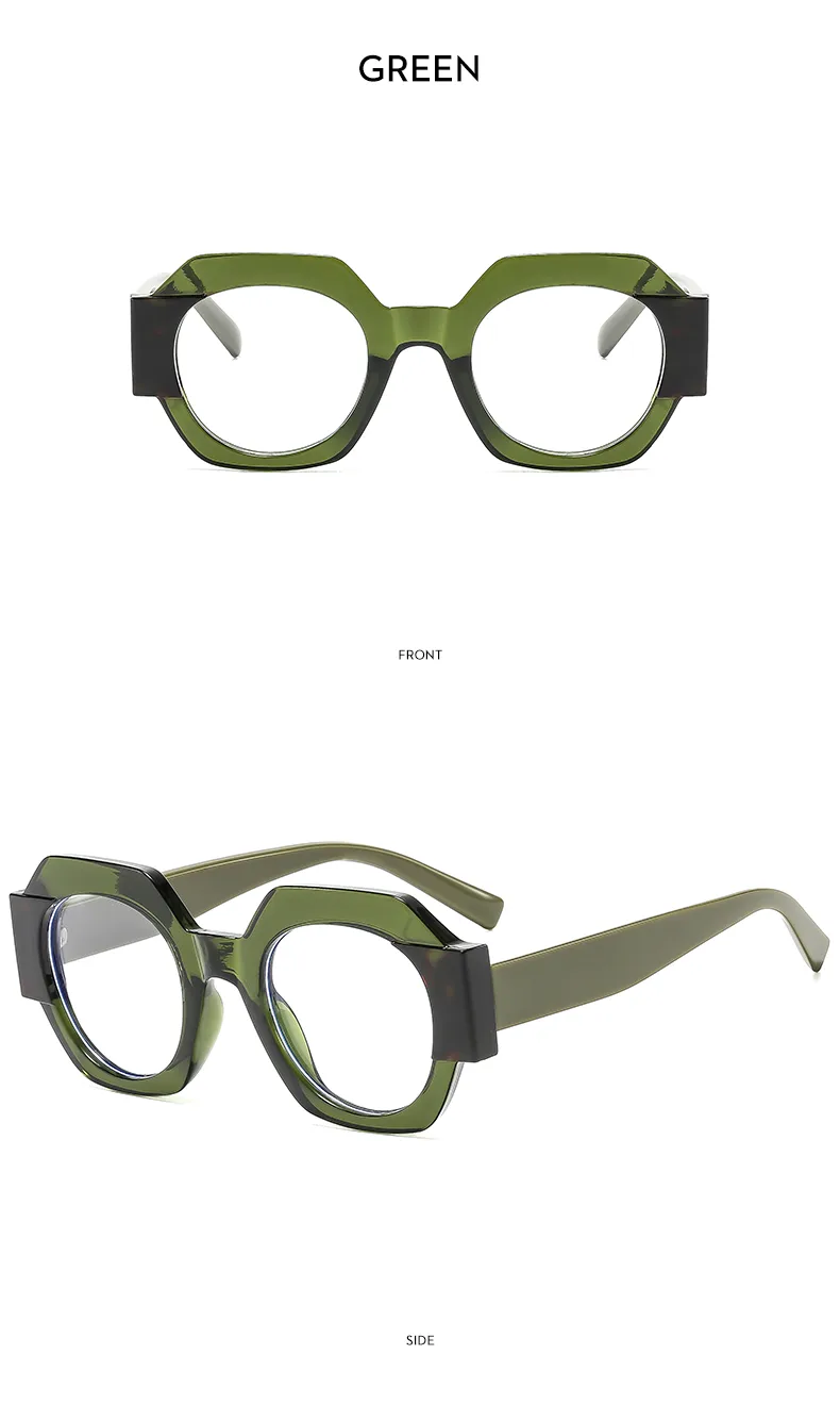 Polígono Casual Color Sólido C.A. Fotograma Completo Gafas De Sol Mujer display picture 19