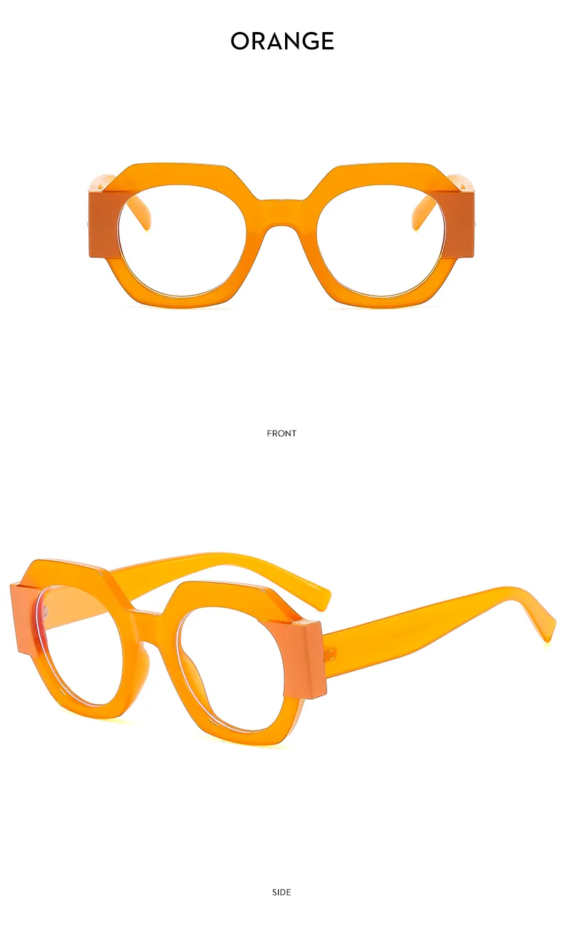 Polygone Décontractée Couleur Unie Ca Plein Cadre Femmes De Lunettes De Soleil display picture 9