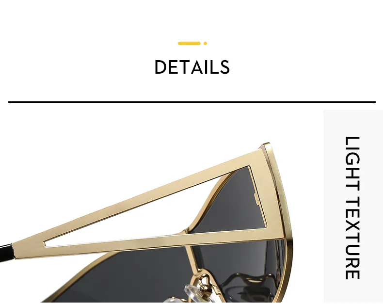 Special-Shaped Mirror Casual Geometric Pc Full Frame Women's Sunglasses display picture 6