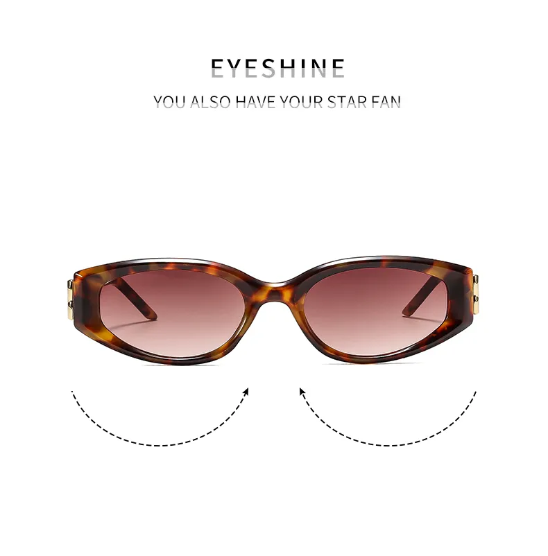 Special-Shaped Mirror Casual Solid Color Ac Gradient Tinted Lenses Half Frame Women's Sunglasses display picture 2