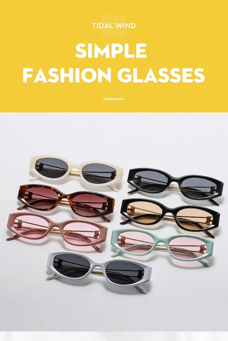 Special-Shaped Mirror Casual Solid Color Ac Gradient Tinted Lenses Half Frame Women's Sunglasses display picture 16