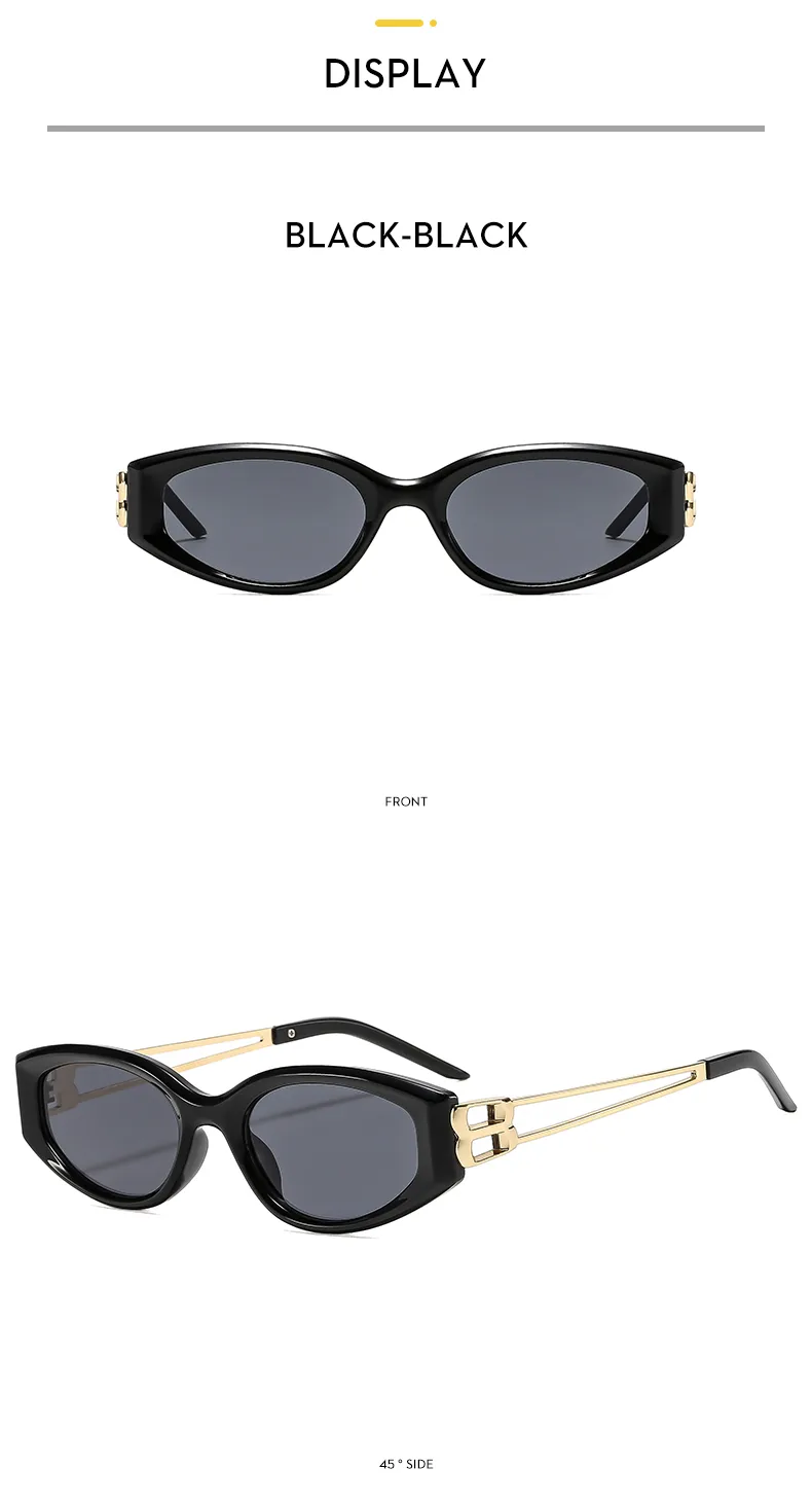 Special-Shaped Mirror Casual Solid Color Ac Gradient Tinted Lenses Half Frame Women's Sunglasses display picture 3