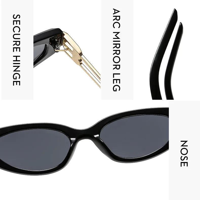 Special-Shaped Mirror Casual Solid Color Ac Gradient Tinted Lenses Half Frame Women's Sunglasses display picture 6