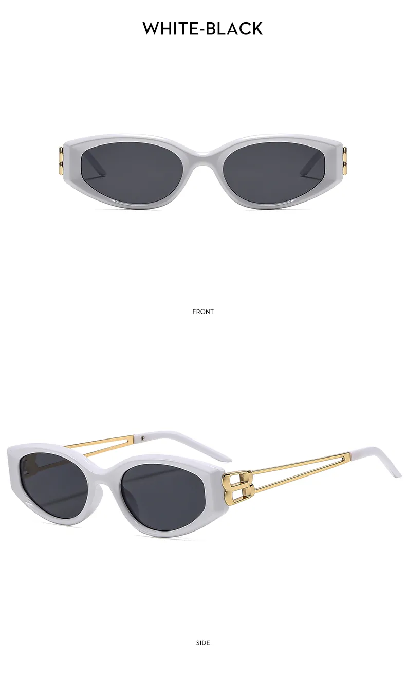 Special-Shaped Mirror Casual Solid Color Ac Gradient Tinted Lenses Half Frame Women's Sunglasses display picture 5