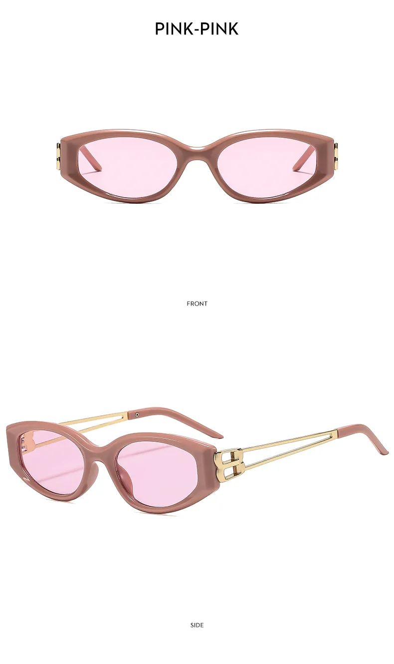 Special-Shaped Mirror Casual Solid Color Ac Gradient Tinted Lenses Half Frame Women's Sunglasses display picture 15