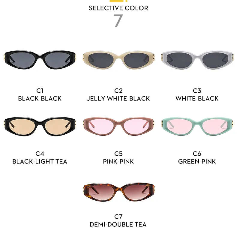 Special-Shaped Mirror Casual Solid Color Ac Gradient Tinted Lenses Half Frame Women's Sunglasses display picture 7