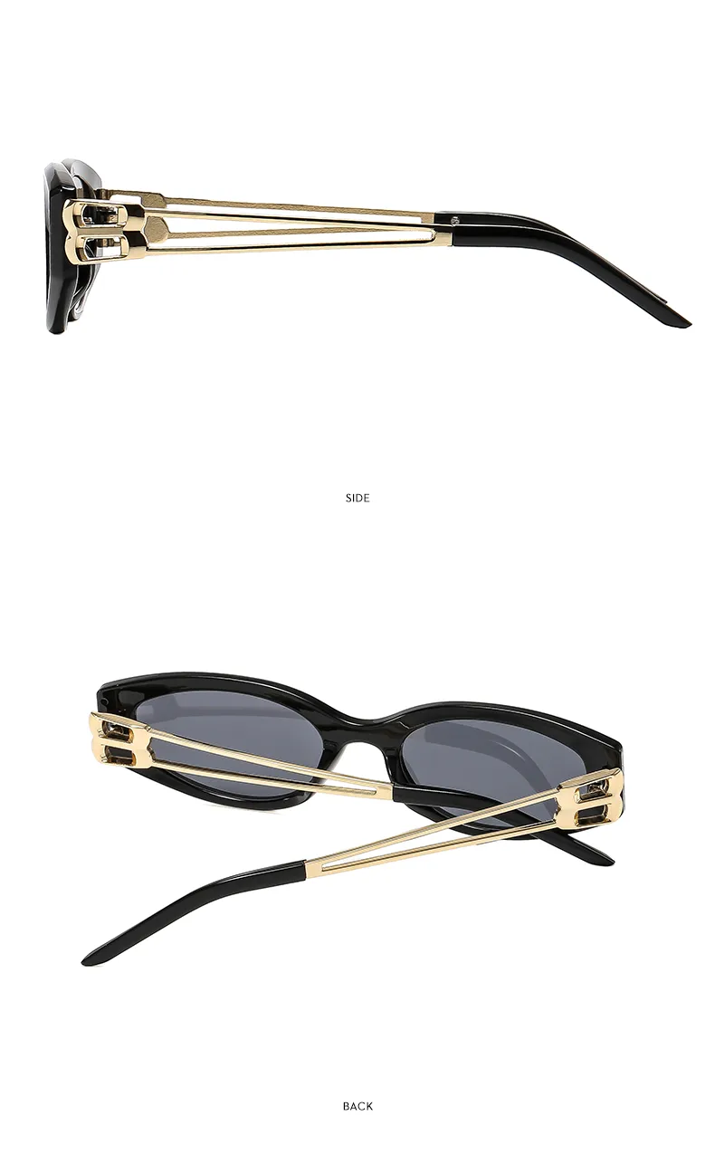 Special-Shaped Mirror Casual Solid Color Ac Gradient Tinted Lenses Half Frame Women's Sunglasses display picture 14