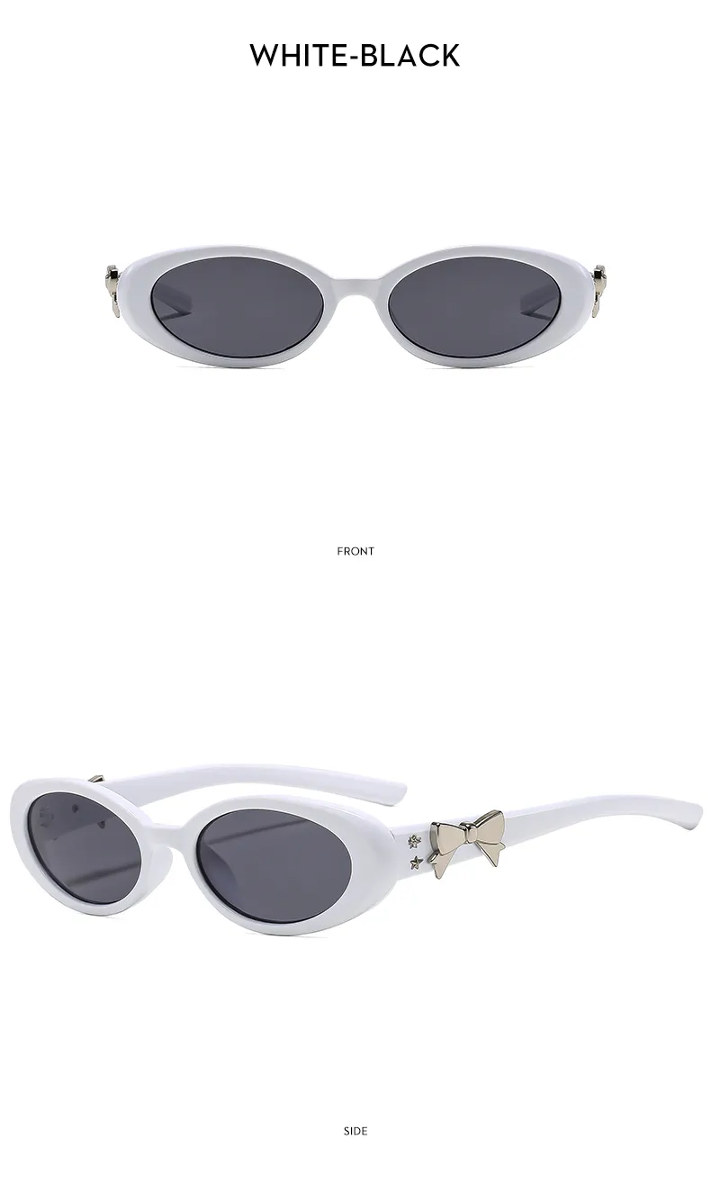 Oval Frame Casual Solid Color Ac Gradient Tinted Lenses Full Frame Women's Sunglasses display picture 7