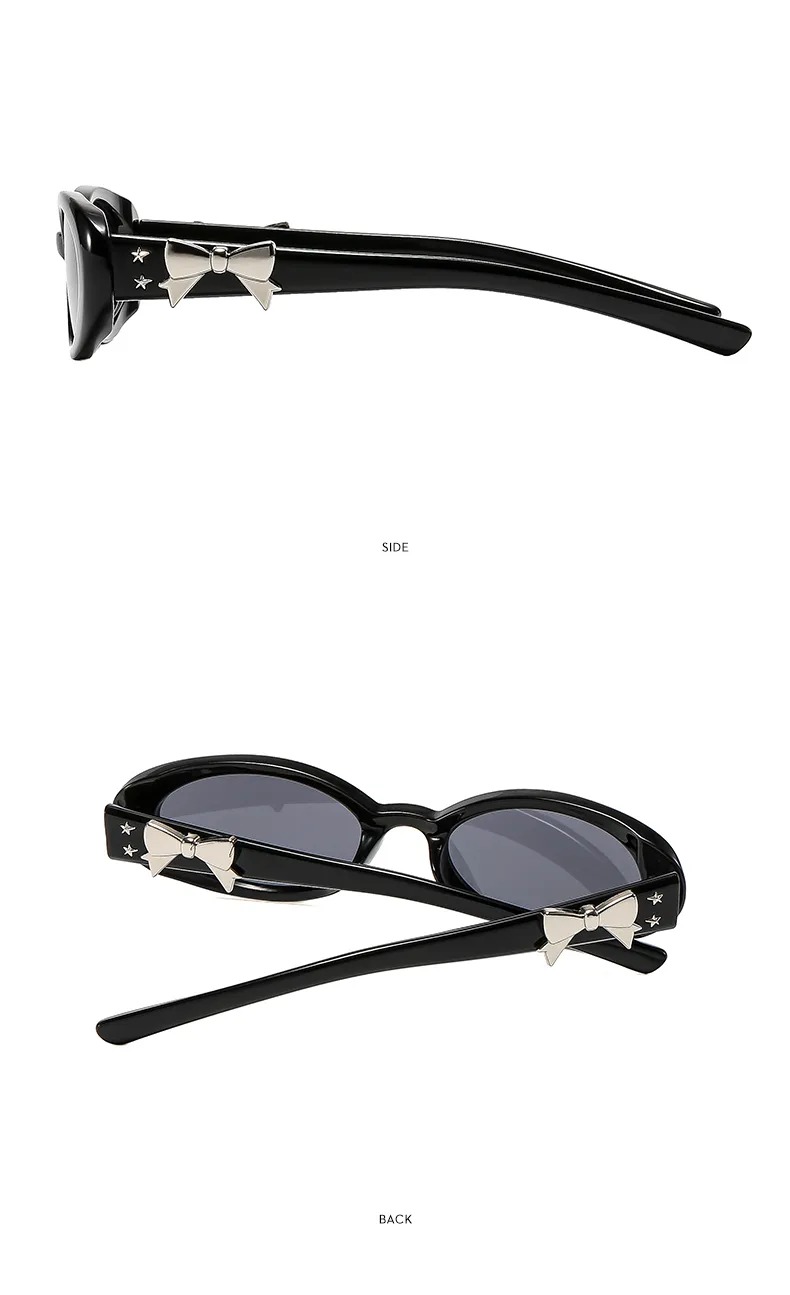 Oval Frame Casual Solid Color Ac Gradient Tinted Lenses Full Frame Women's Sunglasses display picture 11