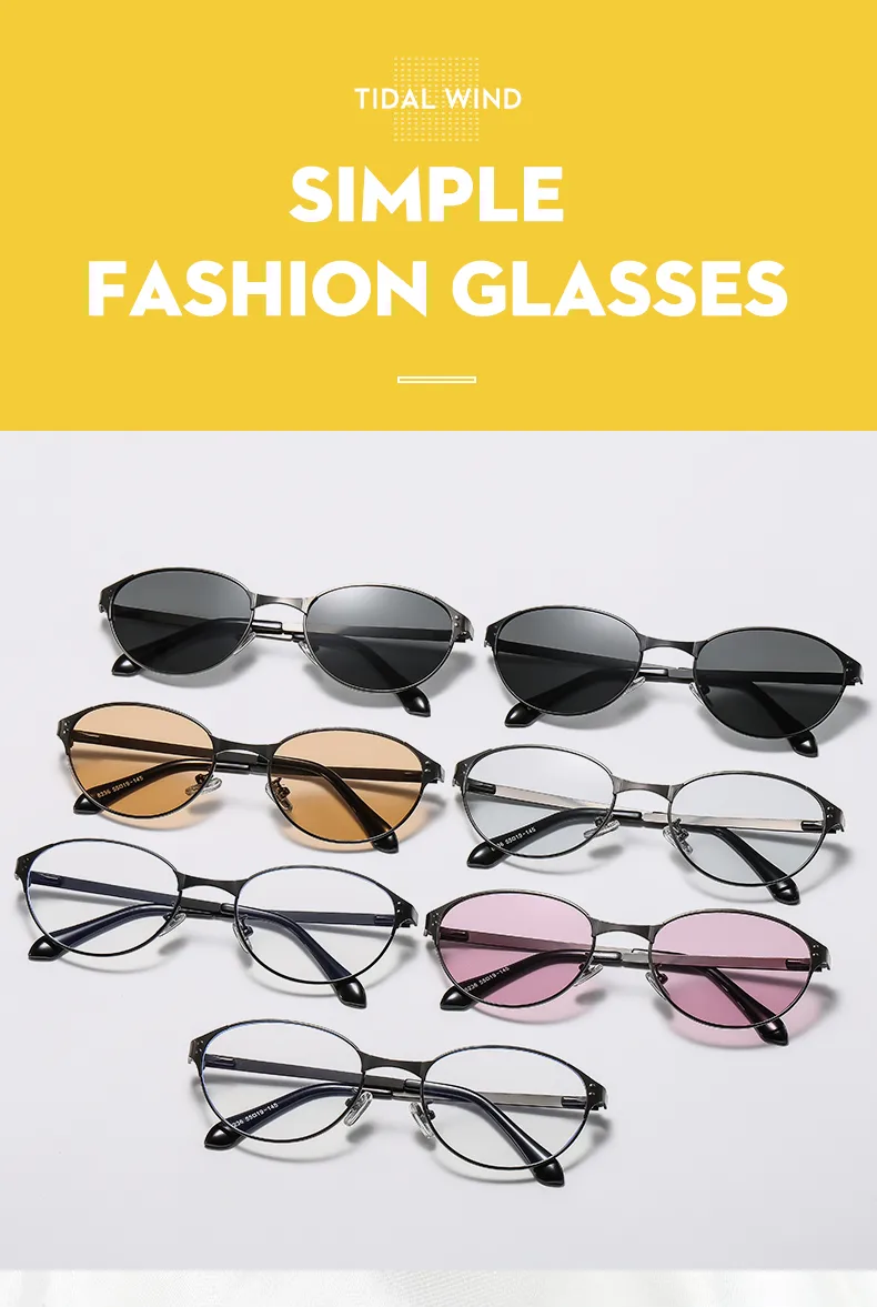 Oval Frame Casual Solid Color Ac Gradient Tinted Lenses Full Frame Women's Sunglasses display picture 15