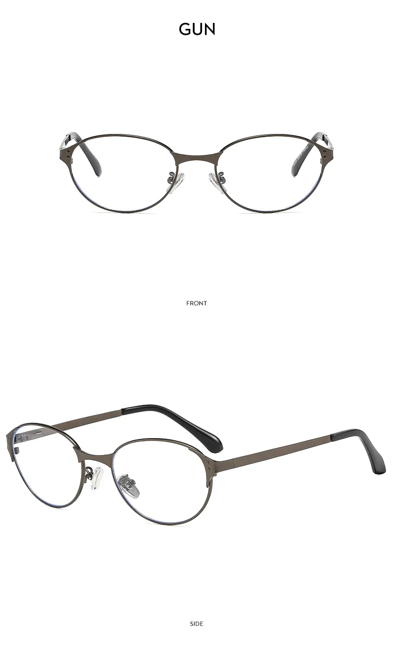 Oval Frame Casual Solid Color Ac Gradient Tinted Lenses Full Frame Women's Sunglasses display picture 13