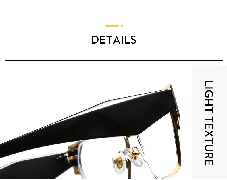 Square Casual Solid Color Ac Full Frame Optical Glasses display picture 3
