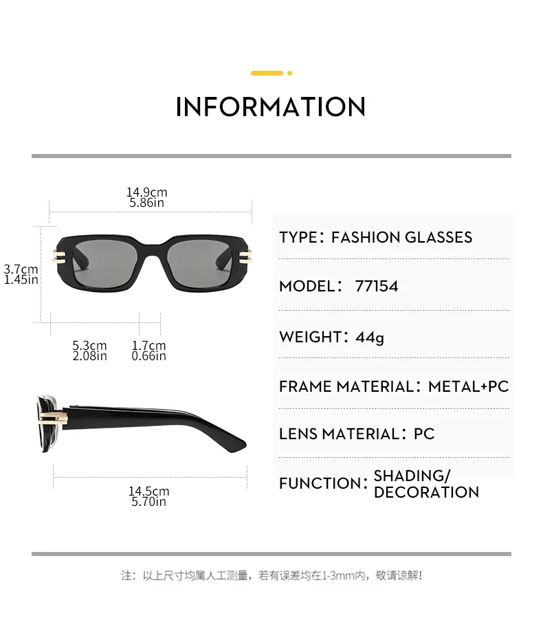 Square Casual Solid Color Ac Gradient Tinted Lenses Full Frame Women's Sunglasses display picture 1