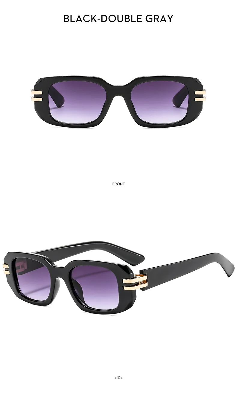 Square Casual Solid Color Ac Gradient Tinted Lenses Full Frame Women's Sunglasses display picture 14