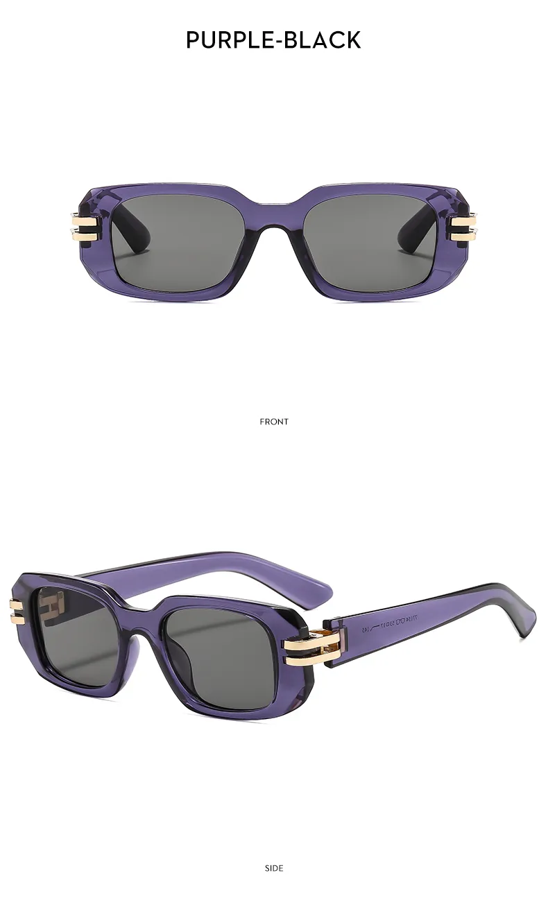 Square Casual Solid Color Ac Gradient Tinted Lenses Full Frame Women's Sunglasses display picture 4