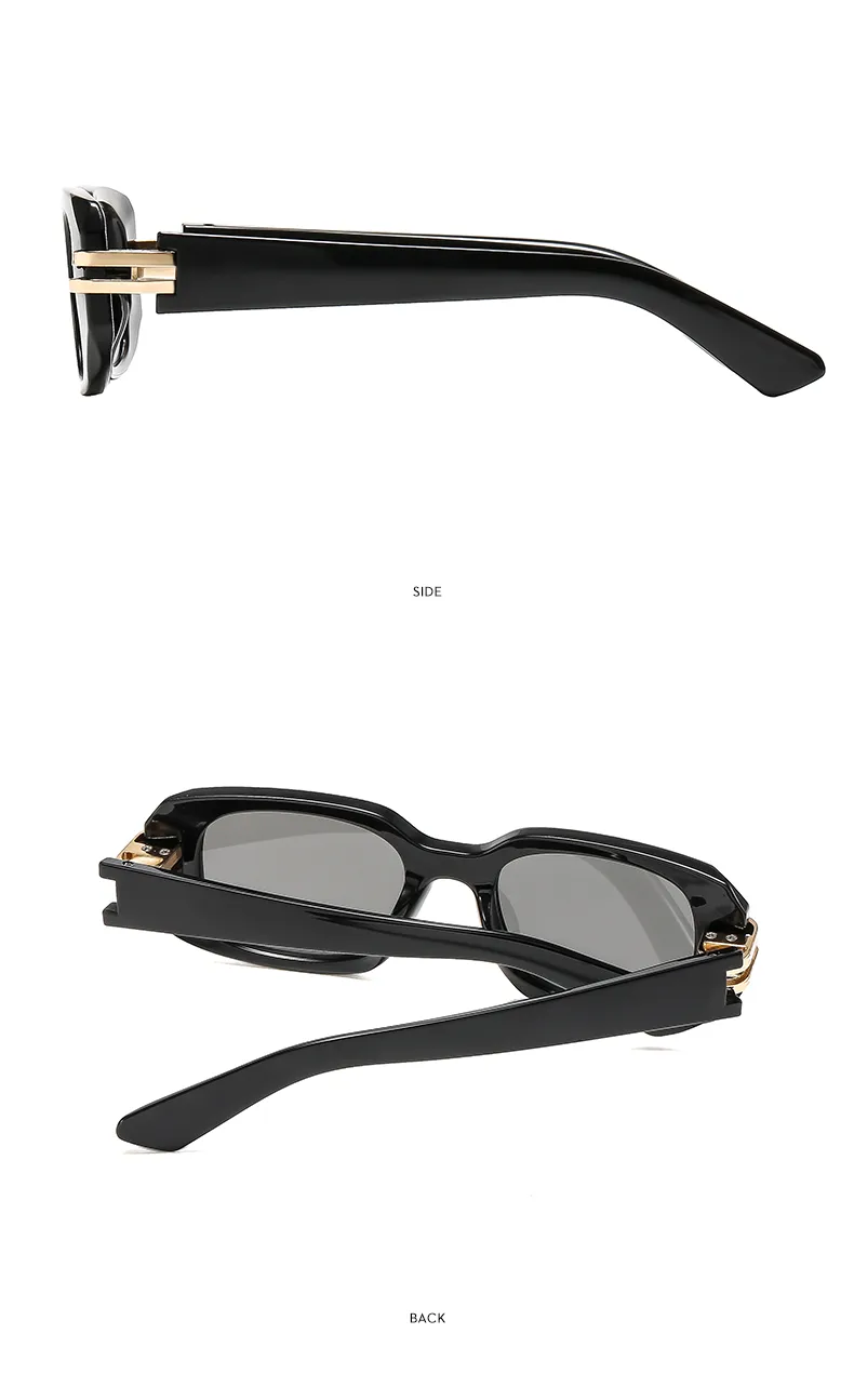 Square Casual Solid Color Ac Gradient Tinted Lenses Full Frame Women's Sunglasses display picture 7
