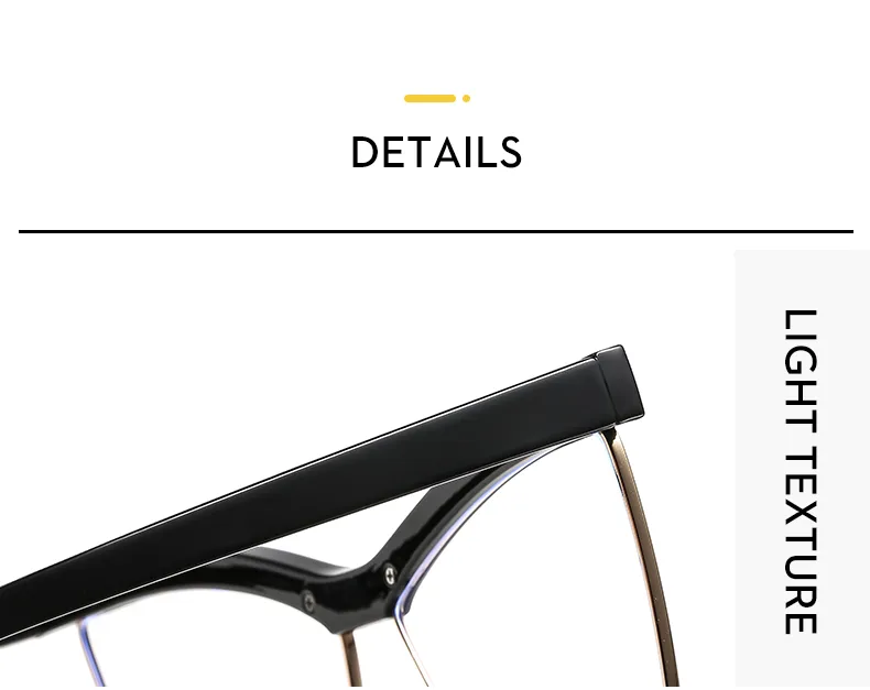 Miroir De Forme Spéciale Décontractée Couleur Unie Ca Plein Cadre Lunettes Optiques display picture 2