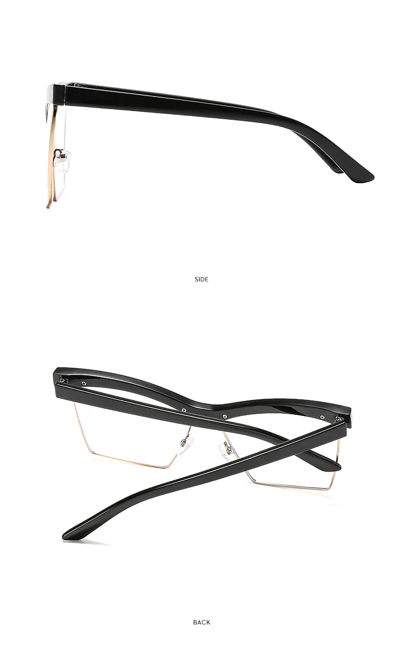 Miroir De Forme Spéciale Décontractée Couleur Unie Ca Plein Cadre Lunettes Optiques display picture 11