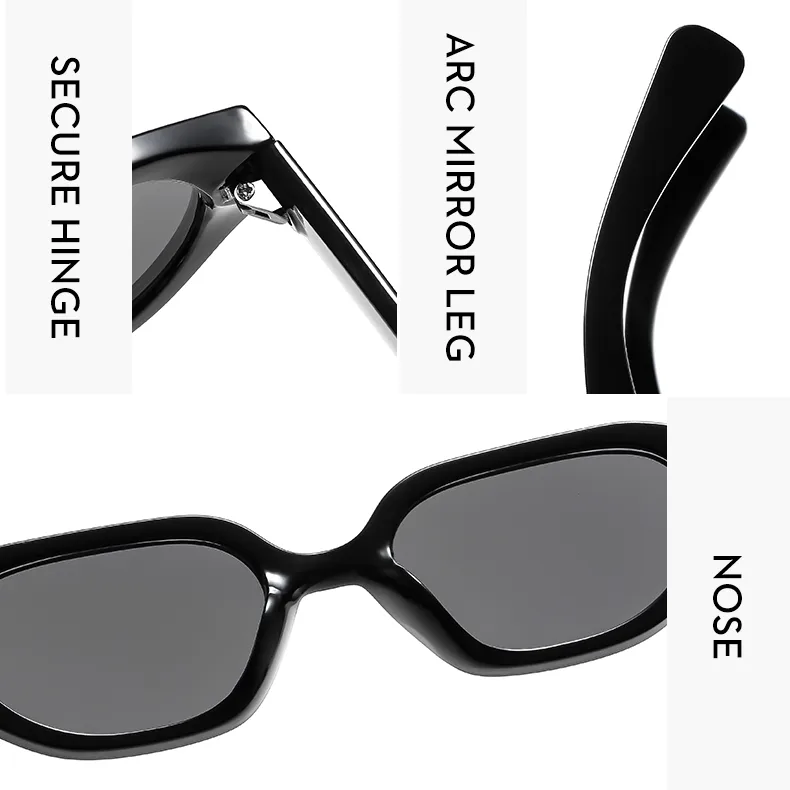 Oval Frame Casual Solid Color Ac Gradient Tinted Lenses Full Frame Women's Sunglasses display picture 4