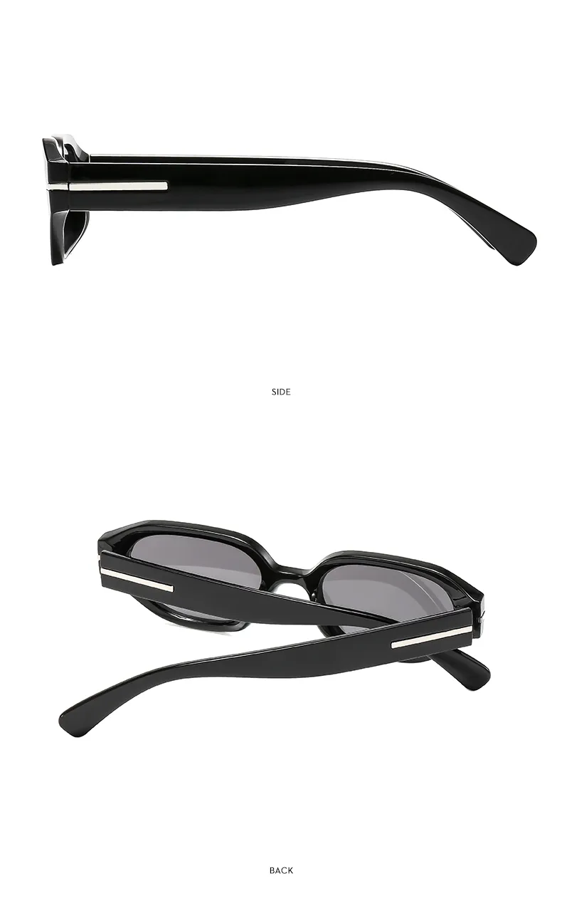 Marco Ovalado Casual Color Sólido C.A. Lentes Tintados Con Degradado Fotograma Completo Gafas De Sol Mujer display picture 9