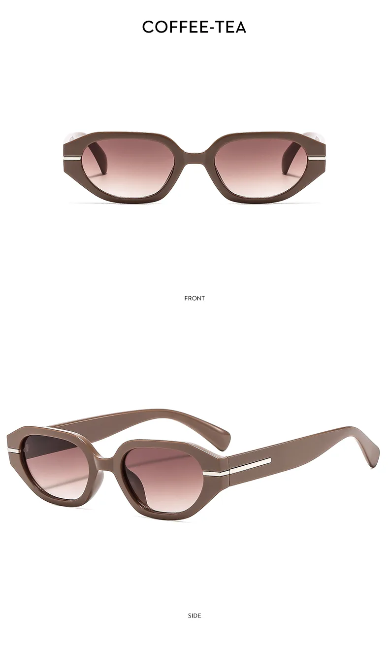 Marco Ovalado Casual Color Sólido C.A. Lentes Tintados Con Degradado Fotograma Completo Gafas De Sol Mujer display picture 12