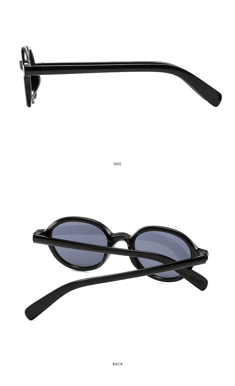 Cadre Rond Décontractée Couleur Unie Ca Plein Cadre Femmes De Lunettes De Soleil display picture 14