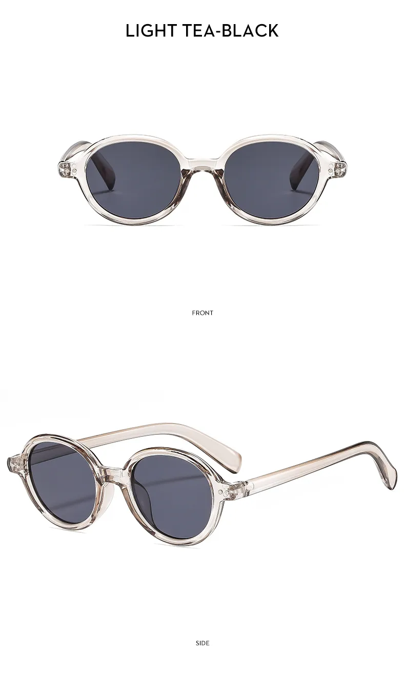 Cadre Rond Décontractée Couleur Unie Ca Plein Cadre Femmes De Lunettes De Soleil display picture 16