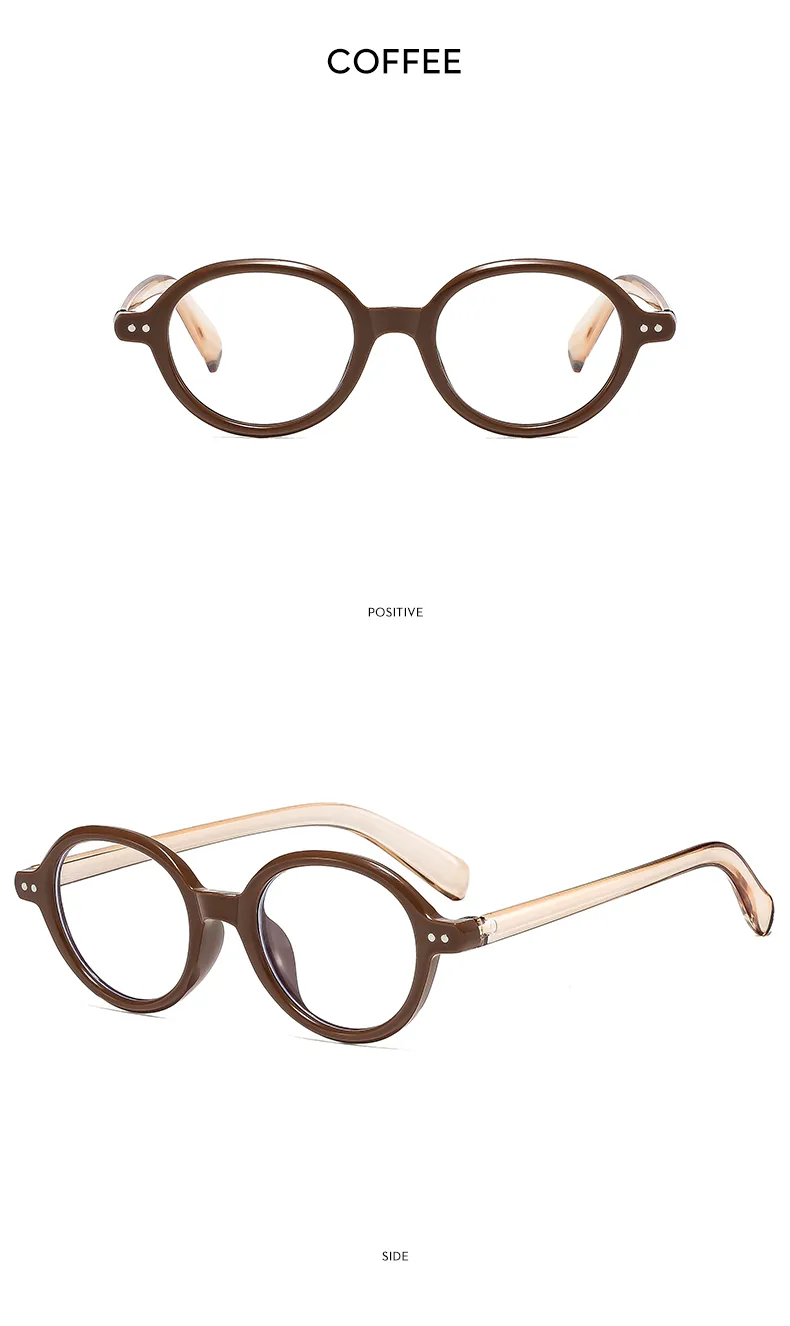 Cadre Rond Décontractée Couleur Unie Ca Plein Cadre Femmes De Lunettes De Soleil display picture 13