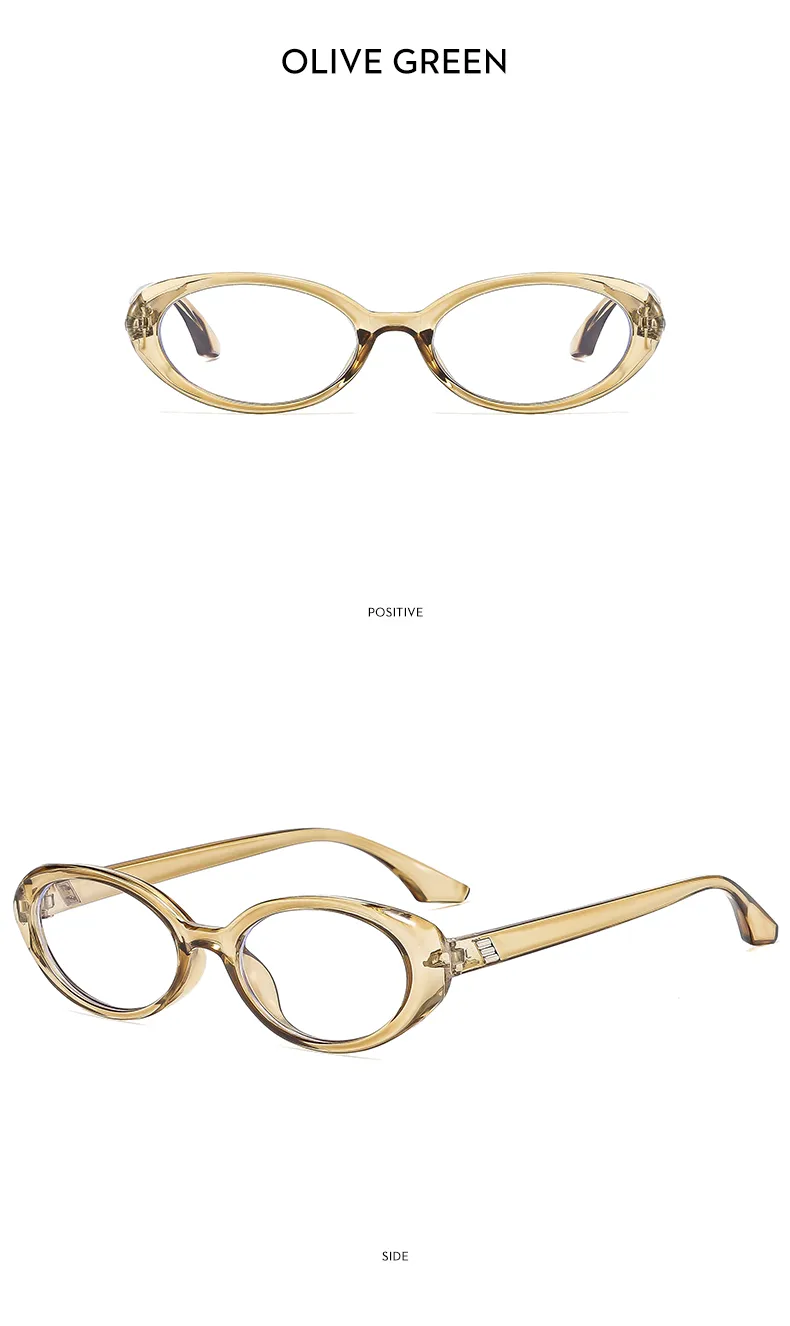 Cadre Ovale Décontractée Couleur Unie Ca Verres Teintés Dégradés Plein Cadre Femmes De Lunettes De Soleil display picture 17